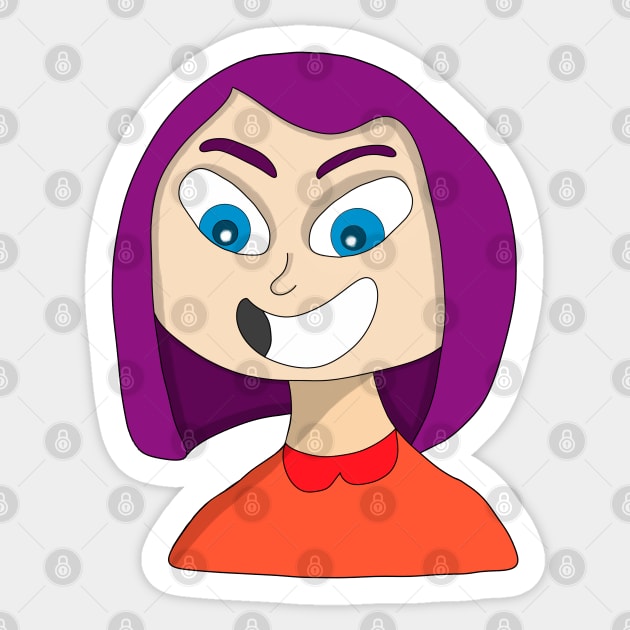 Girl with contagious smile Sticker by DiegoCarvalho